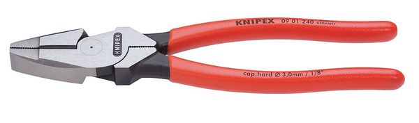9 1/4 in Linemans Plier High Leverage, Steel