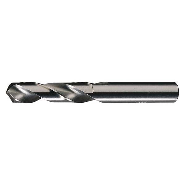 Screw Machine Drill Bit, 7/16 in Size, 118  Degrees Point Angle, High Speed Steel, Bright Finish
