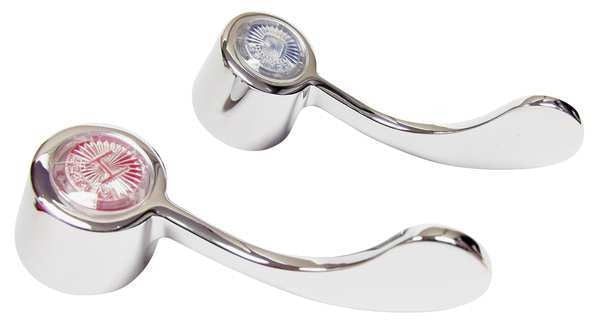 Wrist Handles, Zinc, Chrome, PR