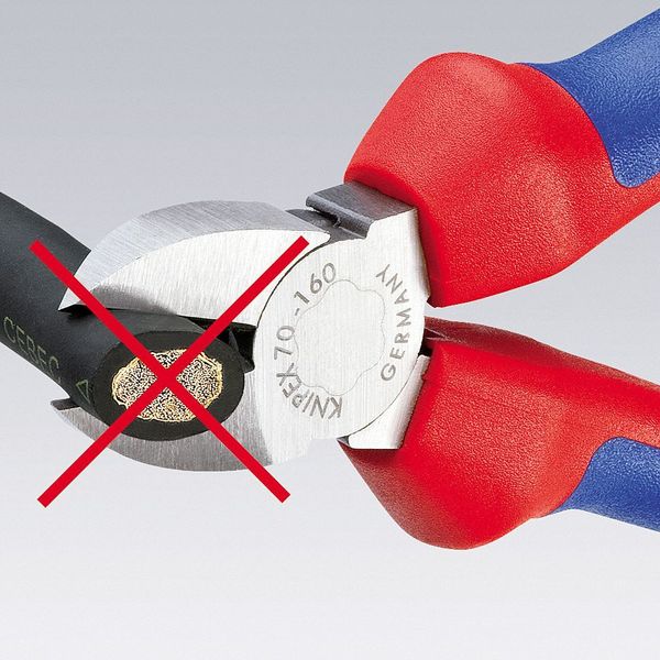 6 1/4 in 70 Diagonal Cutting Plier Standard Cut Narrow Nose Uninsulated