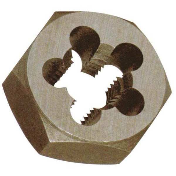 Hex Rethreading Die, Std 1/2In, 20 Pitch