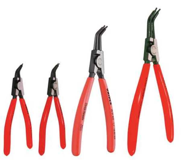 Retaining Ring Plier Set, 45 deg., 4 pcs.