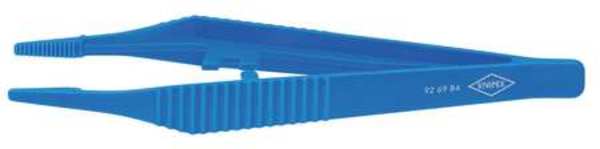 Plastic Tweezers, Straight, Serrated, 5-1/4