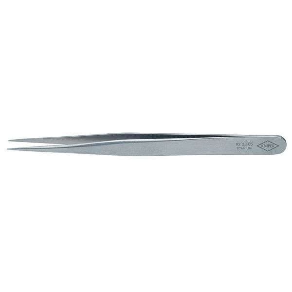 Tweezers, Needle, Straight, Titanium, 4-3/4