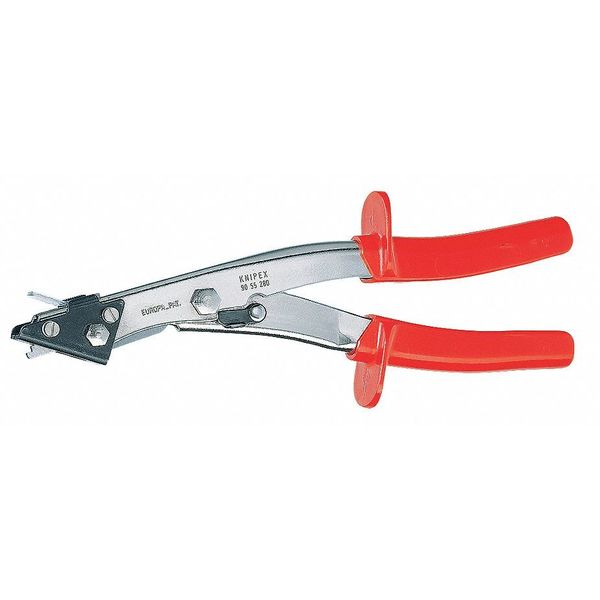 Sheet Metal Nibbler, 11 InL, 2.0mm Cut, Red