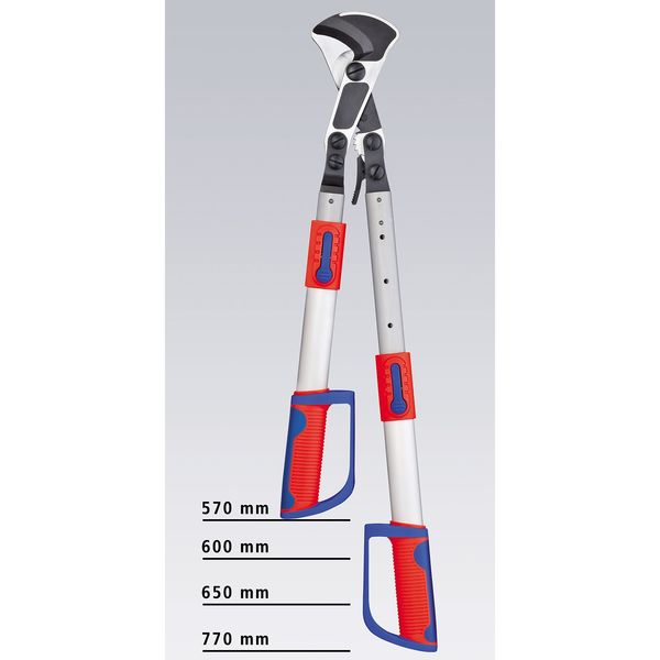 Ratchet Cable Cutter, Center Cut, 22 In