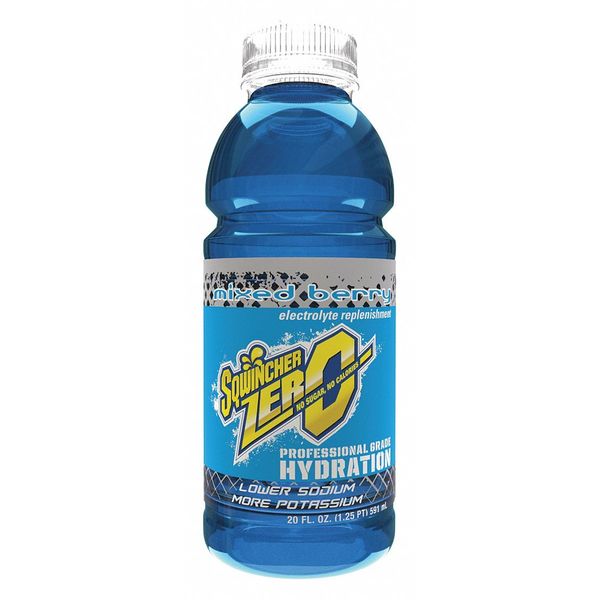 Zero Sports Drink Mix, Sugar Free, 20 oz ready to drink, Mixed Berry, 24 Pack