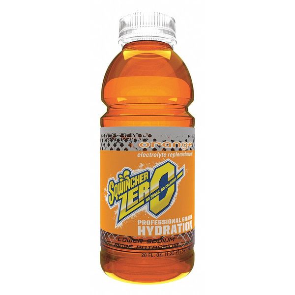Zero Sports Drink Mix, Sugar Free, 20 oz ready to drink, Orange, 24 Pack