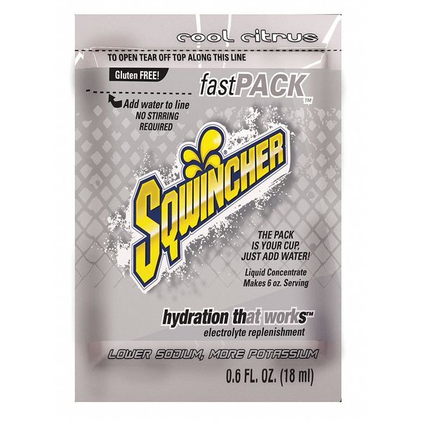 Sports Drink Liquid Concentrate 0.6 oz., Cool Citrus, Pk50