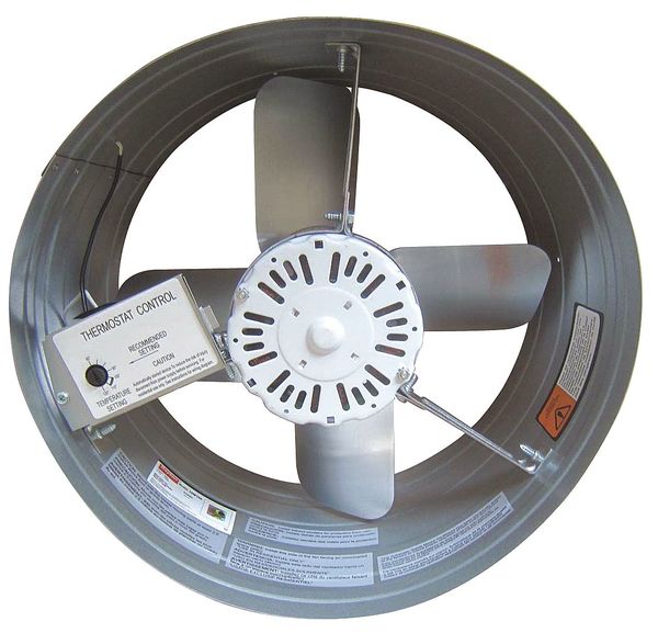 1650 CFM Gable Mount Attic Fan, 120V