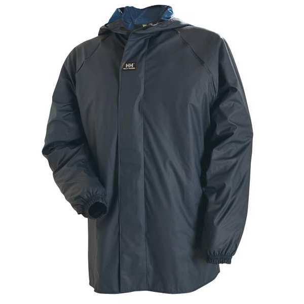 Rain Jacket with Hood, Navy, M