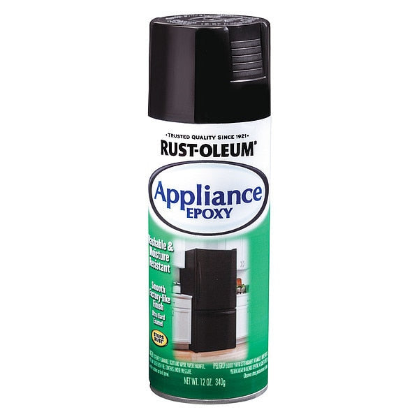 Spray Paint, Black, Gloss, 12 oz