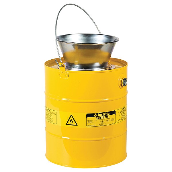 Solvent Liquids Disposal Can, Steel, 5 gal
