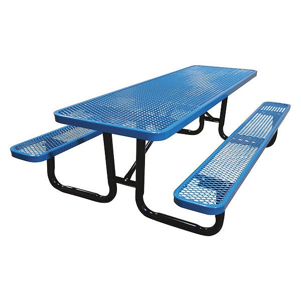 Portalbe, Stnd, Picnic Table, 8ft., Blue