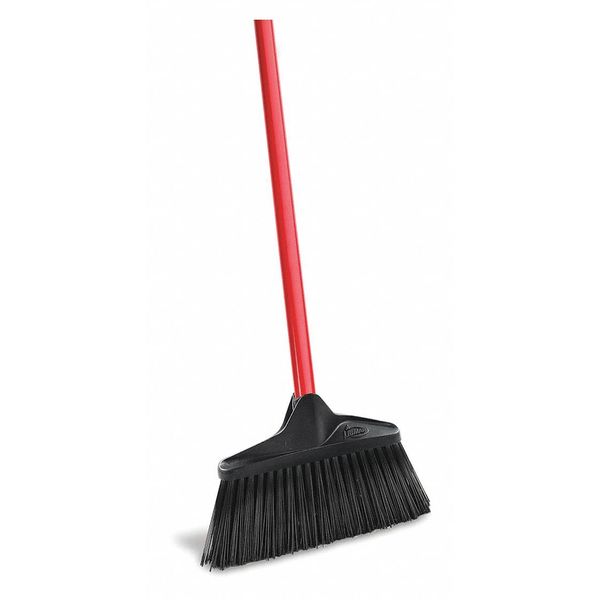 10 in Sweep Face Lobby Broom, Black