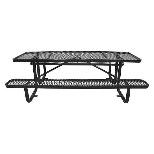 Stnd, Picnic Table, Srfce Mount8ft., Black