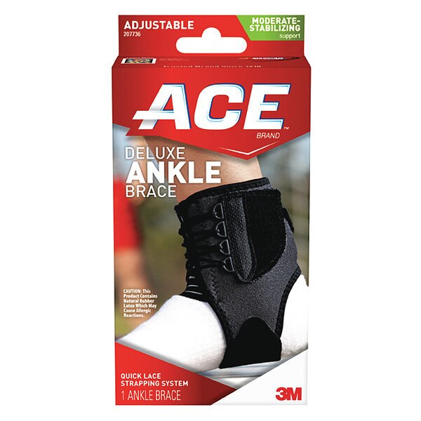 Deluxe Ankle Brace, One Size, PK12