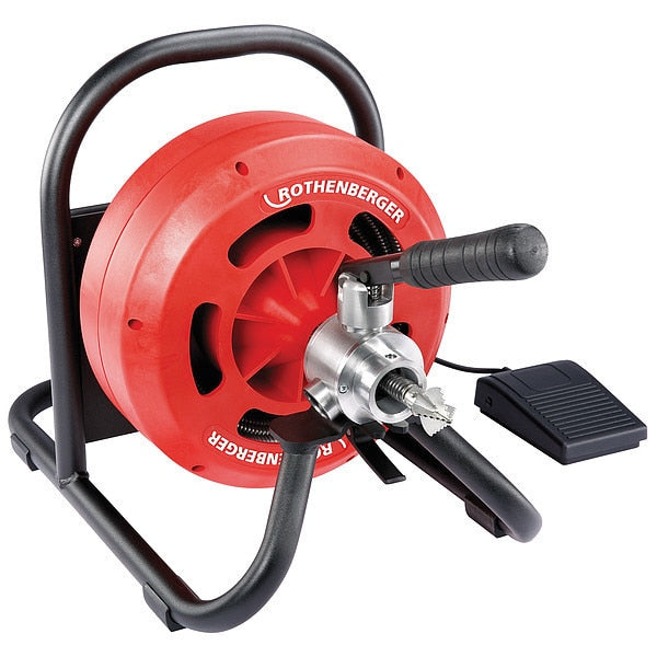 Rodrum S 10. Drum Drain Cleaning Machine With Automatic Spiral Feed