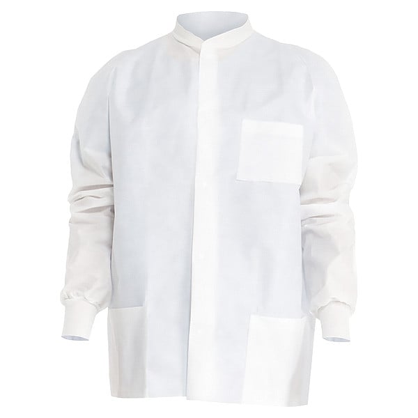 Lab Jacket, Knit Cuff, Knit Collar, SM, PK25