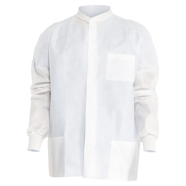 Lab Jacket, Knit Cuff, Knit Collar, XL, PK25
