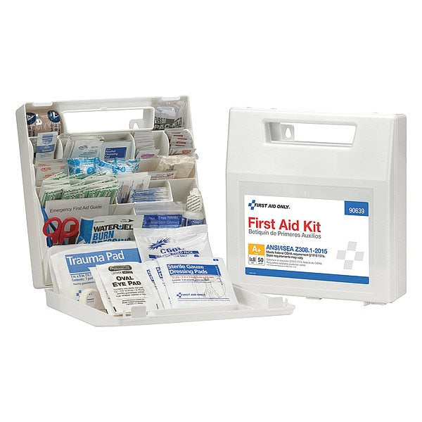 First Aid Kit, Plastic, 50 Person
