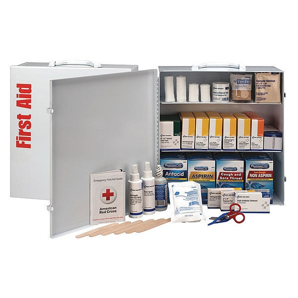 First Aid Cabinet, Metal, 100 Person