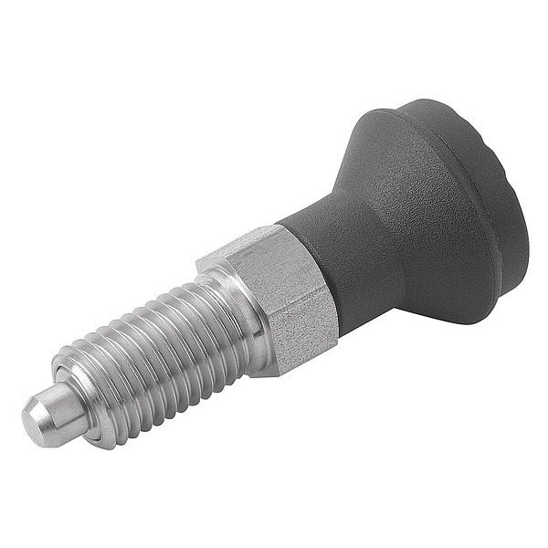 Indexing Plunger D1= M20X1, 5, D=10, Style A, Non-Lockout wo Locknut, Stainless Steel Hardened