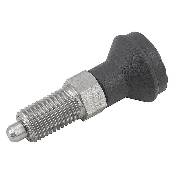 Indexing Plunger D1= M12X1, 5, D=6, Style A, Non-Lockout wo Locknut, Stainless Steel Not Hardened