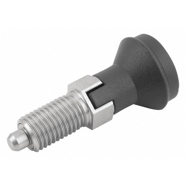 Indexing Plunger D1= M16X1, 5, D=8, Style C, Lockout Type wo Locknut, Stainless Steel Hardened