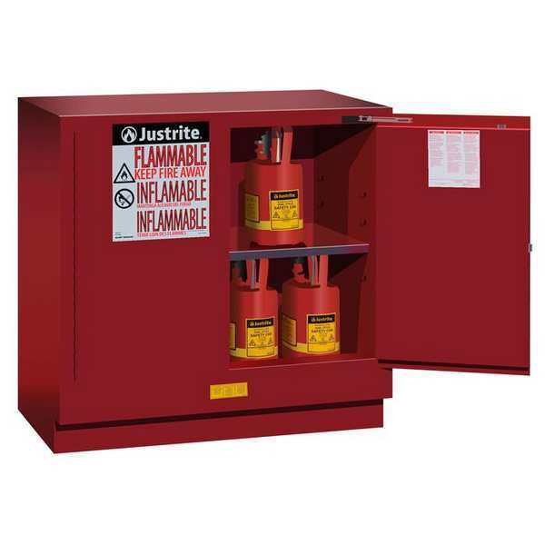 Flammable Cabinet, 22 gal., Red