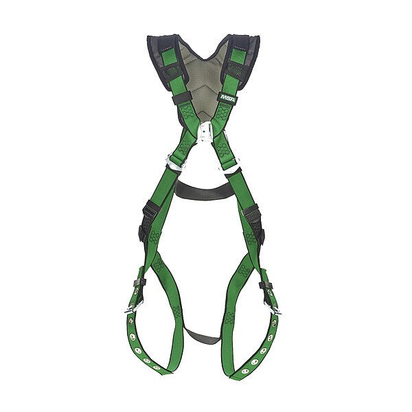 Safety Harness, Vest Style, XS, Polyester, Green