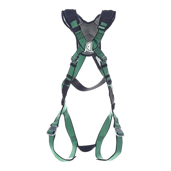 Safety Harness, Vest Style, XL, Polyester, Green