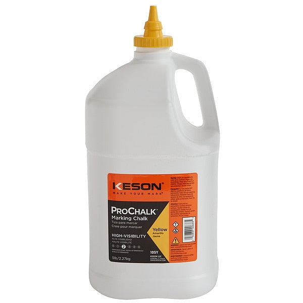 Marking Chalk Refill, Yellow, 5 Lb