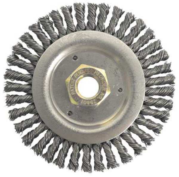 Root Pas Wire Brush, Arbor, 4-1/2