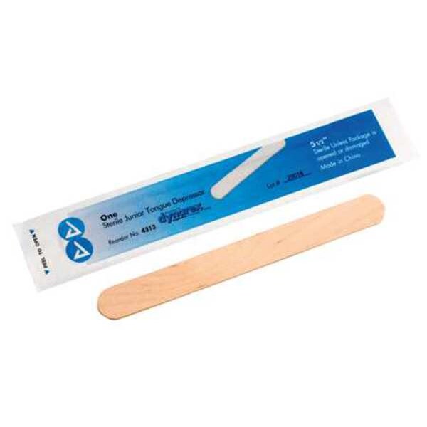 Tongue Depressor, Sterile, 5-1/2In, PK100