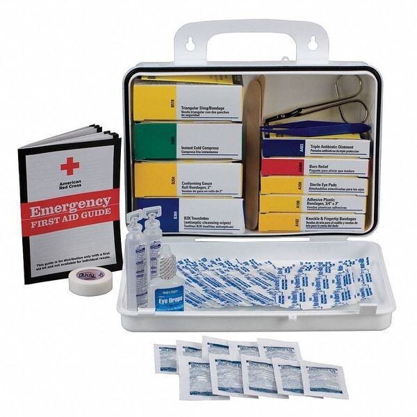 Unitized First Aid Kit, Plastic, 25 Person