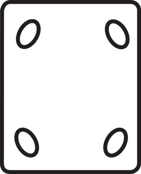Rgd Plate Castr, Rubber, 4 in., 350 lb, Rllr