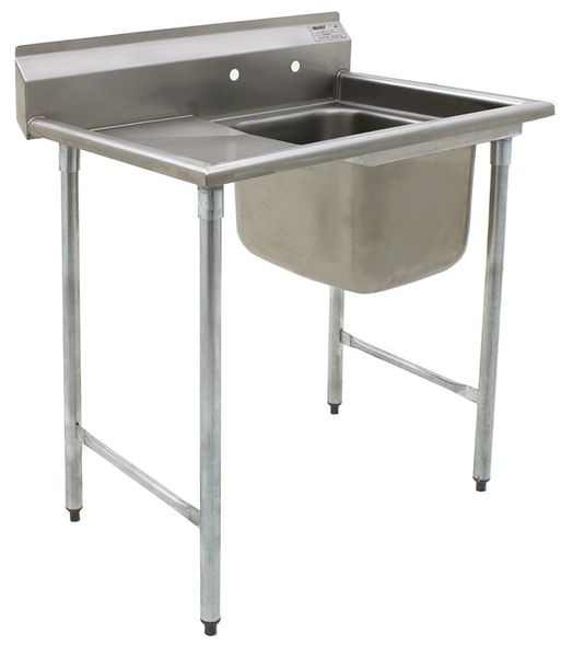 27 1/2 in W x 38 7/8 in L x 44 1/2 in H, Floor, Scullery Sink