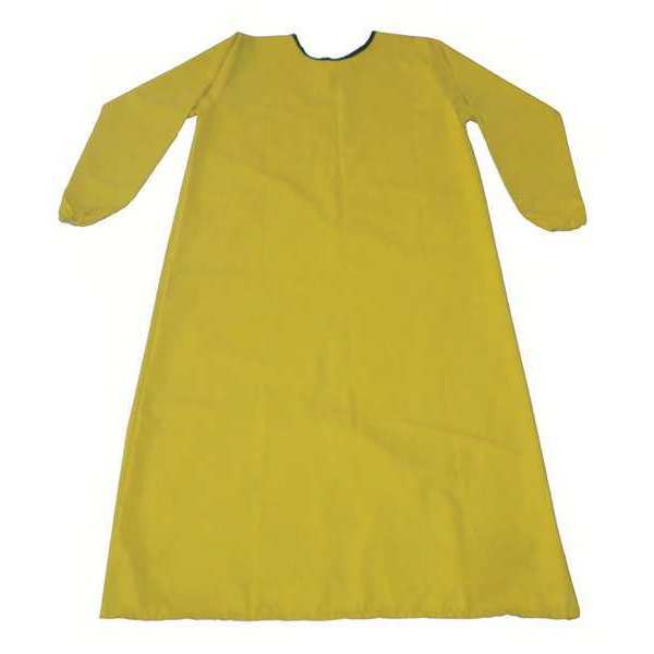 Smock Apron, Yellow, XL, 46-1/2 In. Long