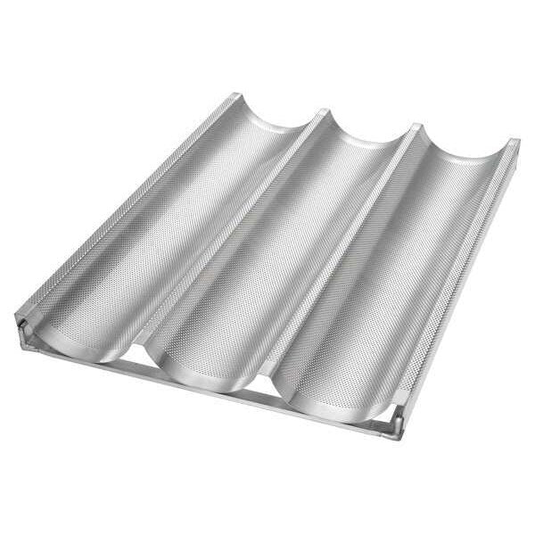 Baguette/French Bread Pan, 3 Moulds