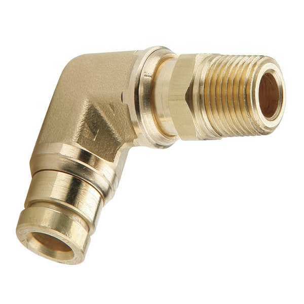90Deg Swivel Male Elbow, 1/4 In