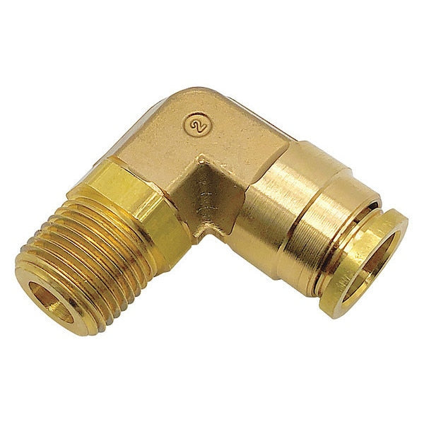 90Deg Swivel Male Elbow, 3/8 In
