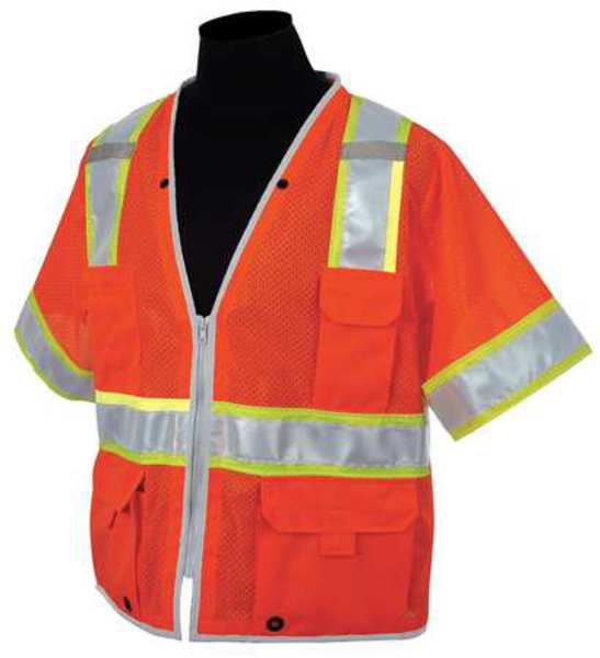 Medium Class 3 High Visibility Vest, Orange