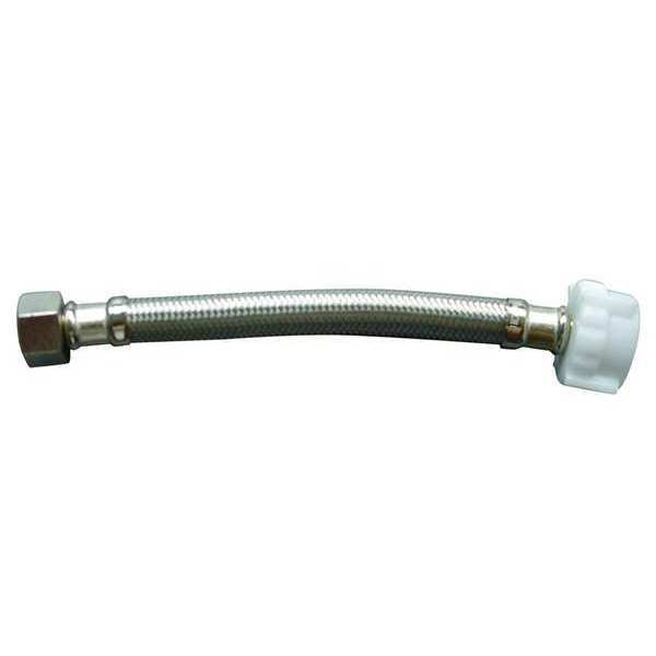 Braided Connector, 3/8 Comp x 7/8 BC