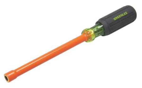 Nut Driver, 1/4 in., Hollow, Ins, 6 in.