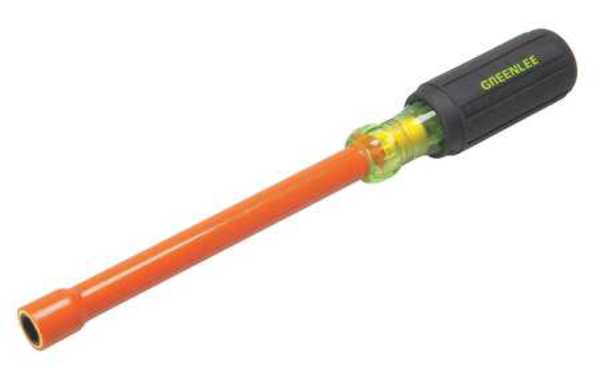 Nut Driver, 3/8 in., Hollow, Ins, 6 in.