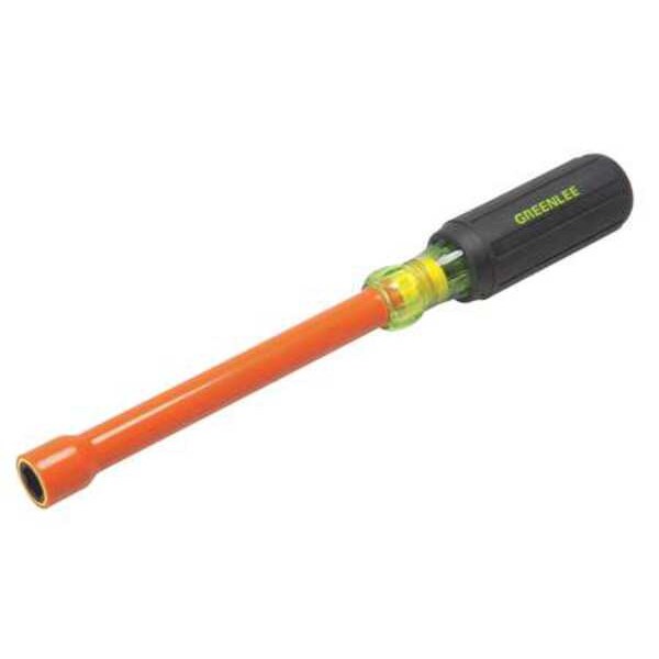 Nut Driver, 7/16 in., Hollow, Ins, 6 in.