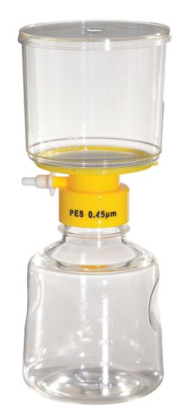 500mL Filter Unit, 0.45um, 75mm, PK12
