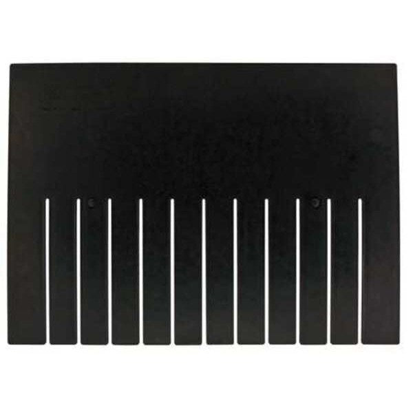 Plastic Divider, Black, 15 3/4 in L, Not Applicable W, 11 3/8 in H