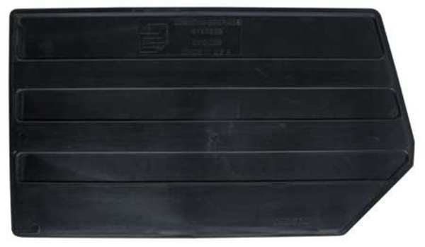Plastic Divider, Black, 17 in L, 9 1/2 in W, 9 1/2 in H